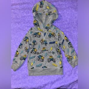 12m Boys Hoodie Monster Truck